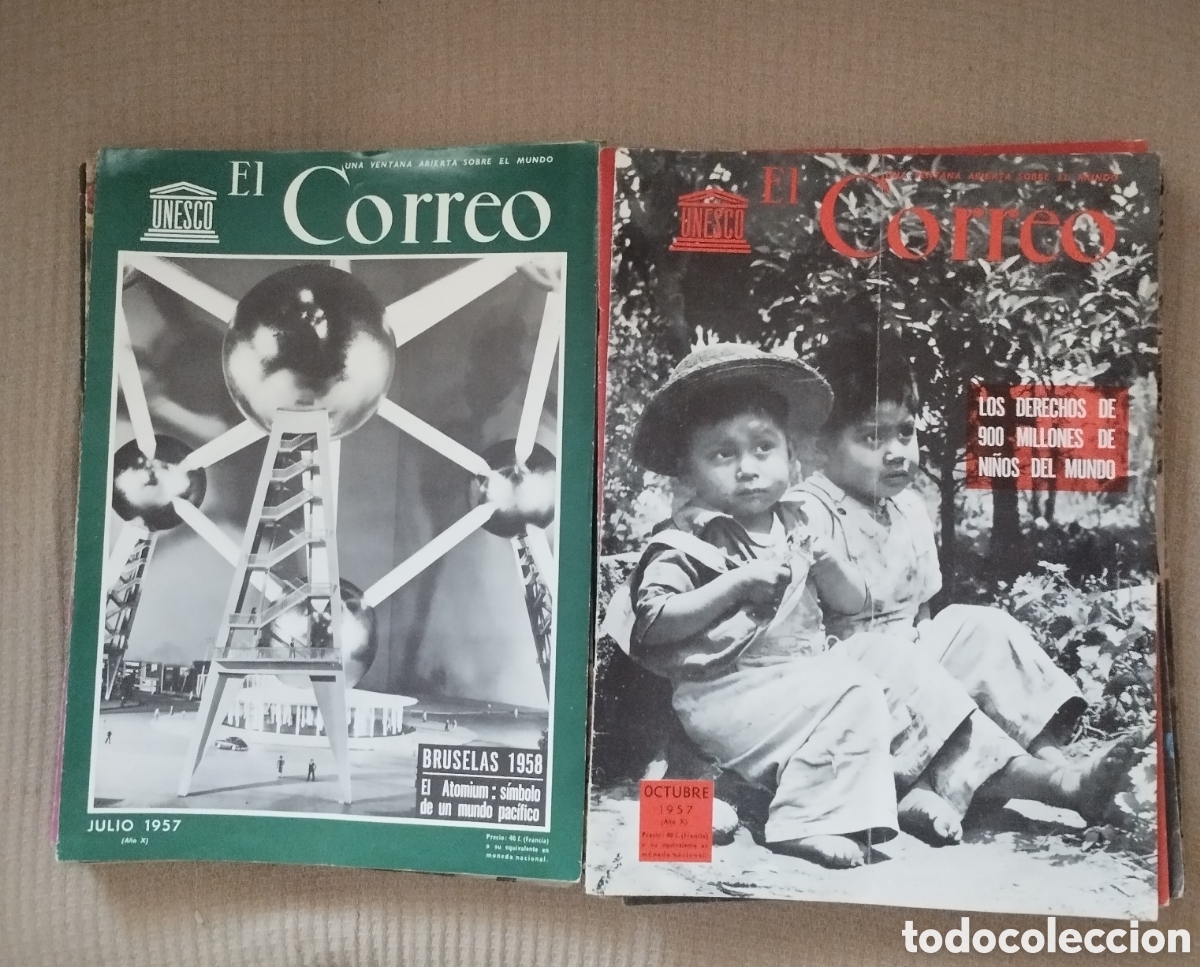 Coleccionismo de revistas y peri&oacute;dicos: LOTE 21 REVISTA DE EL CORREO A&Ntilde;OS 1957-1958