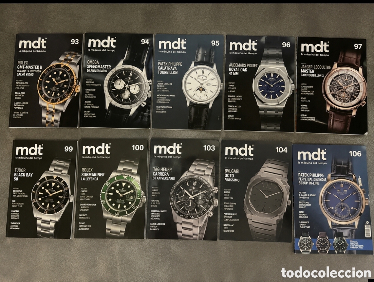 Collezionismo di Riviste e Giornali: T&iacute;tulo: Lote 10 revistas MDT M&aacute;quinas del Tiempo n&ordm; 93-106 Rolex Patek Philippe