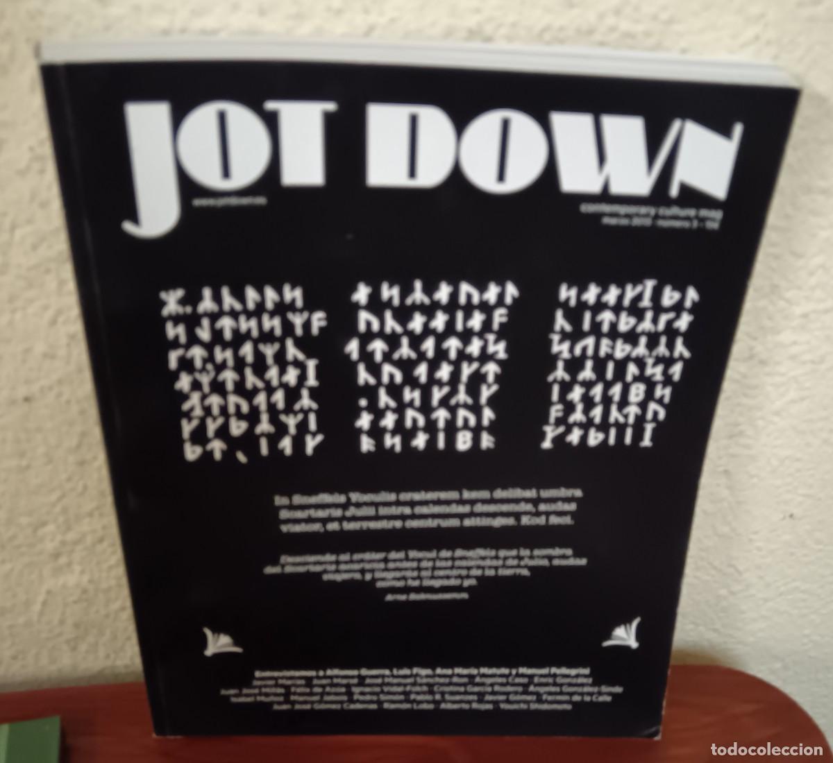 Collezionismo di Riviste e Giornali: JOT DOWN CONTEMPORARY CULTURE MAG MARZO 2013 N&ordm; 3