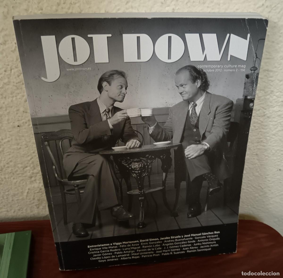 Collezionismo di Riviste e Giornali: JOT DOWN CONTEMPORARY CULTURE MAG OCTUBRE 2012 N&ordm; 2