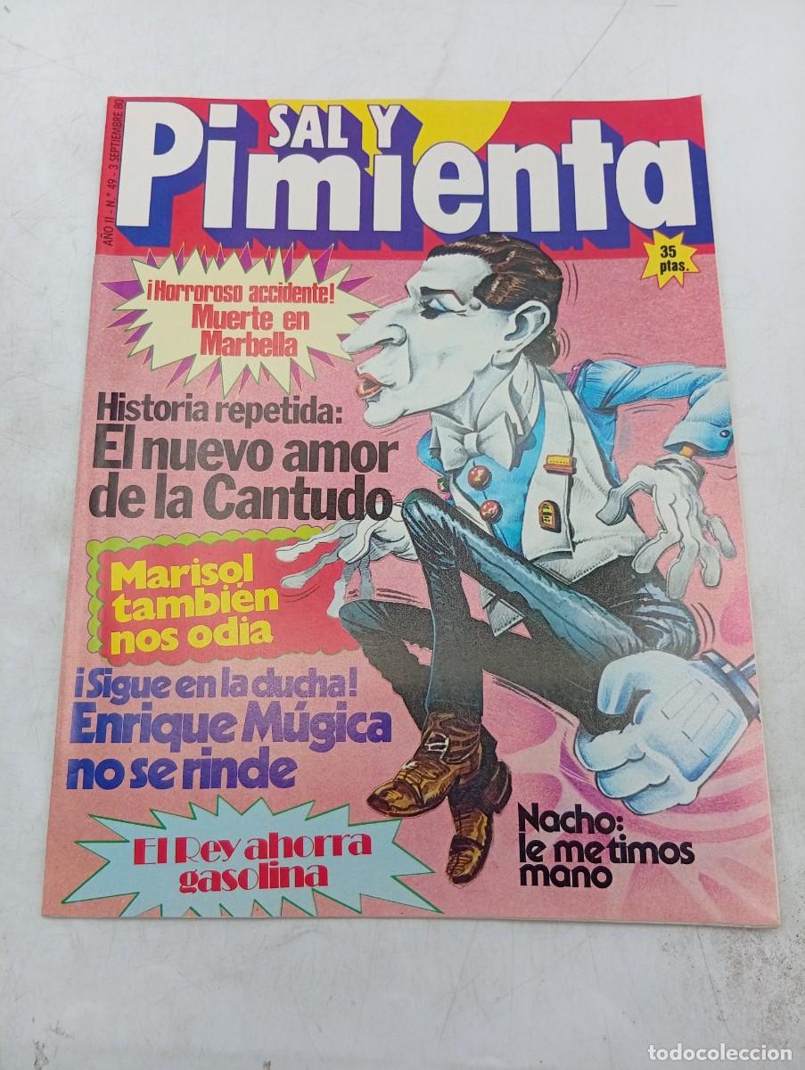 Collezionismo di Riviste e Giornali: REVISTA SAL Y PIMIENTA. N&ordm; 49. A&Ntilde;O 1980. EL NUEVO AMOR DE CANTUDO. ENRIQUE MUGICA. AFRICA PRATT...