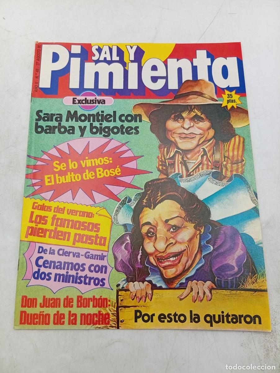 Coleccionismo de revistas y peri&oacute;dicos: REVISTA SAL Y PIMIENTA. N&ordm; 48. A&Ntilde;O 1980. SARA MONTIEL. D. JUAN DE BORBON. DE LA CIERVA-GAMIR......