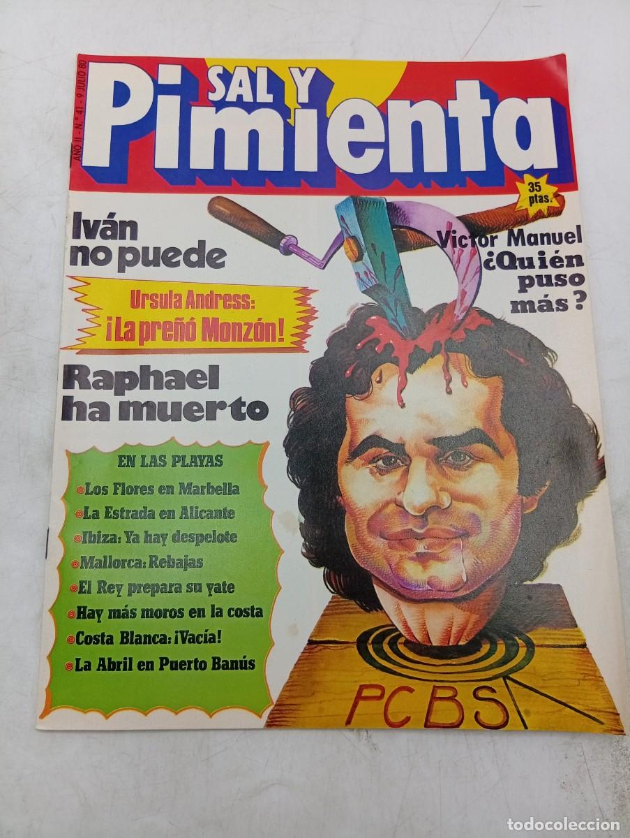 Coleccionismo de revistas y peri&oacute;dicos: REVISTA SAL Y PIMIENTA. N&ordm; 41. A&Ntilde;O 1980. VICTOR MANUEL. LOS FLORES EN MARBELLA. ESTRADA EN ALICANTE.