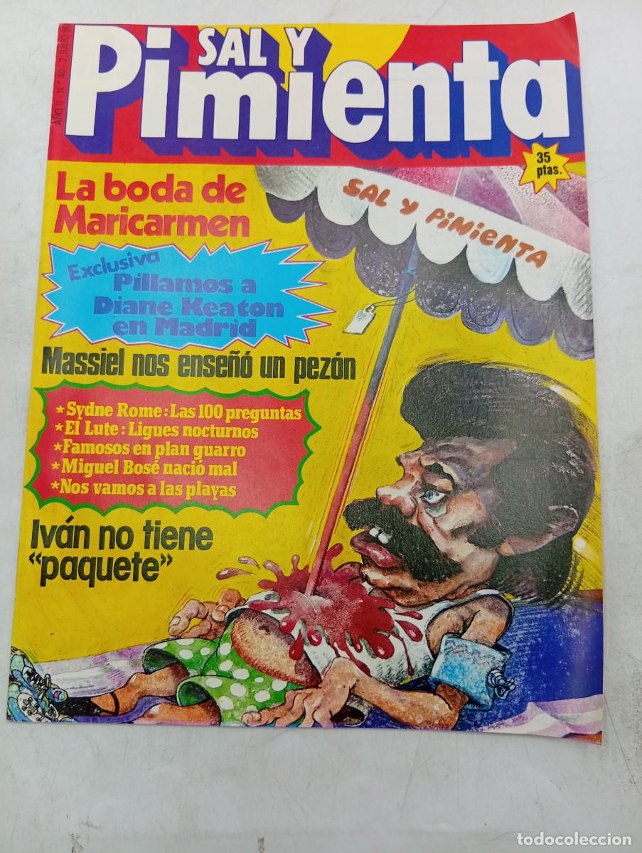 Coleccionismo de revistas y peri&oacute;dicos: REVISTA SAL Y PIMIENTA. N&ordm; 40. A&Ntilde;O 1980. LA BODA DE MARICARMEN. DIANE KEATON EN MADRID. EL LUTE.BOS&Eacute;