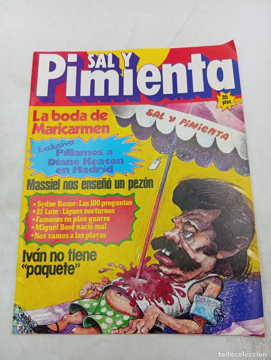 Coleccionismo de revistas y peri&oacute;dicos: REVISTA SAL Y PIMIENTA. N&ordm; 40. A&Ntilde;O 1980. LA BODA DE MARICARMEN. DIANE KEATON EN MADRID. EL LUTE.BOS&Eacute;