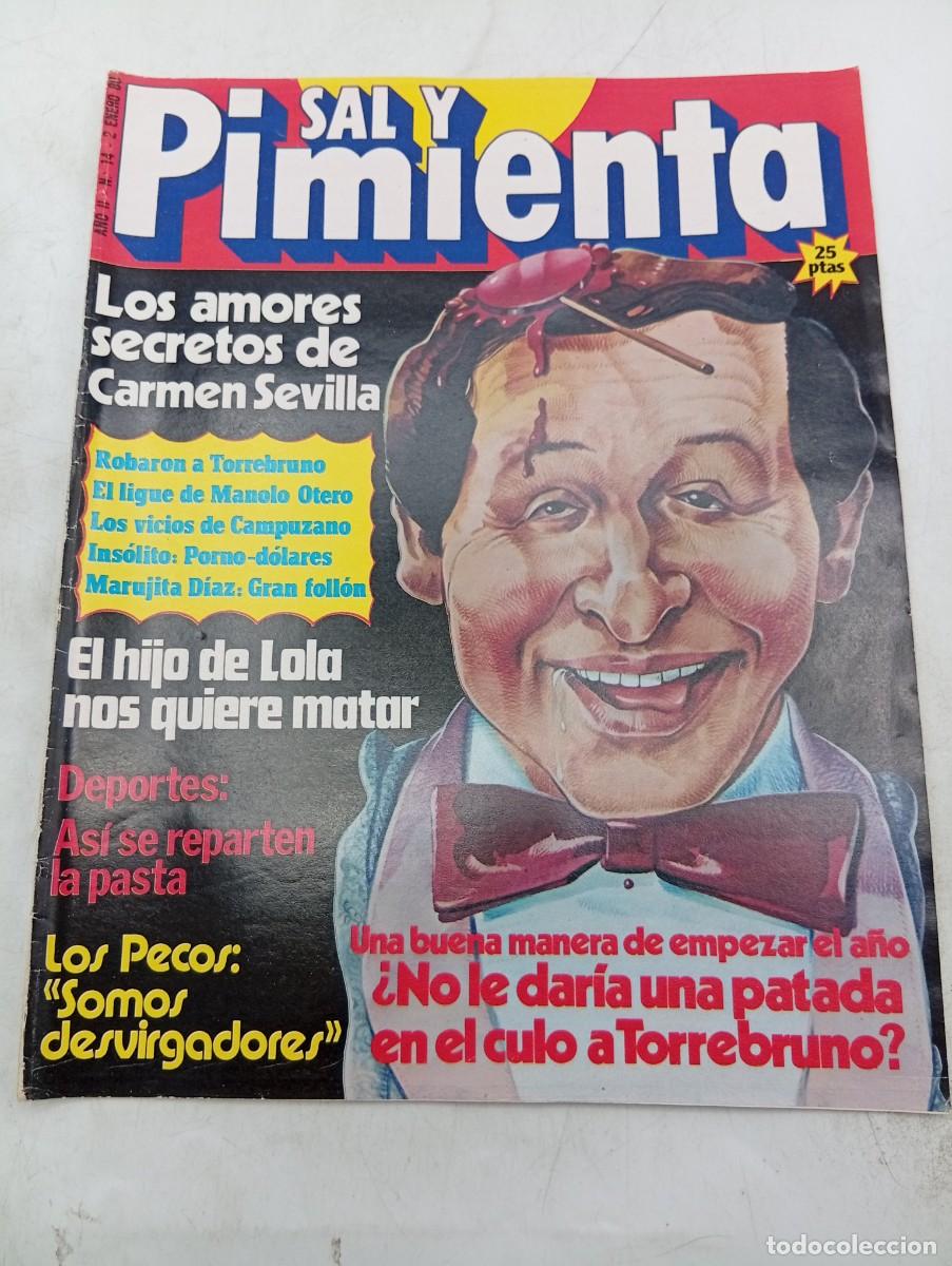 Coleccionismo de revistas y peri&oacute;dicos: REVISTA SAL Y PIMIENTA. N&ordm; 14. A&Ntilde;O 1980. LOS AMORES SECRETOS DE CARMEN SEVILLA. LOS PECOS.TORREBRUNO
