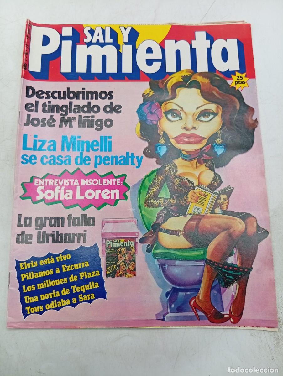 Coleccionismo de revistas y peri&oacute;dicos: REVISTA SAL Y PIMIENTA. N&ordm; 11. A&Ntilde;O 1979. JOSE M&ordf;. I&Ntilde;IGO. LIZA MINELLI. SOFIA LOREN. ELVIS ESTA VIVO.