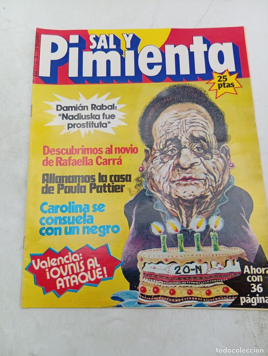 Coleccionismo de revistas y peri&oacute;dicos: REVISTA SAL Y PIMIENTA. N&ordm; 8. A&Ntilde;O 1979. DAMIAN RABAL. RAFAELLA CARR&Aacute;. VALENCIA : &iexcl;OVNIS AL ATAQUE!.