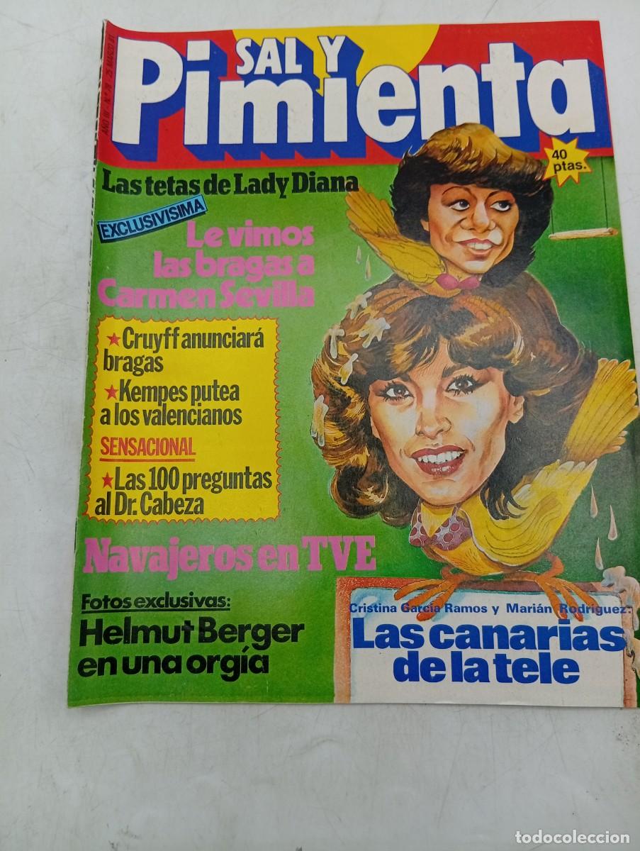 Coleccionismo de revistas y peri&oacute;dicos: REVISTA SAL Y PIMIENTA. N&ordm; 78. A&Ntilde;O 1981. LADY DIANA. CRUFF. KEMPES. LAS CANARIAS DE LA TELE. BERGER.