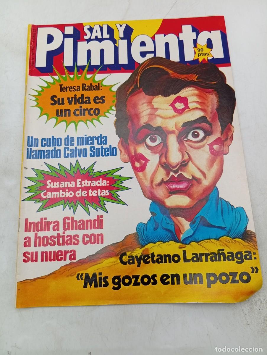 Coleccionismo de revistas y peri&oacute;dicos: REVISTA SAL Y PIMIENTA. N&ordm; 141. A&Ntilde;O 1982. CAYETANO LARRA&Ntilde;AGA. INDIRA GHANDI. SUSANA ESTRADA. T.RABAL