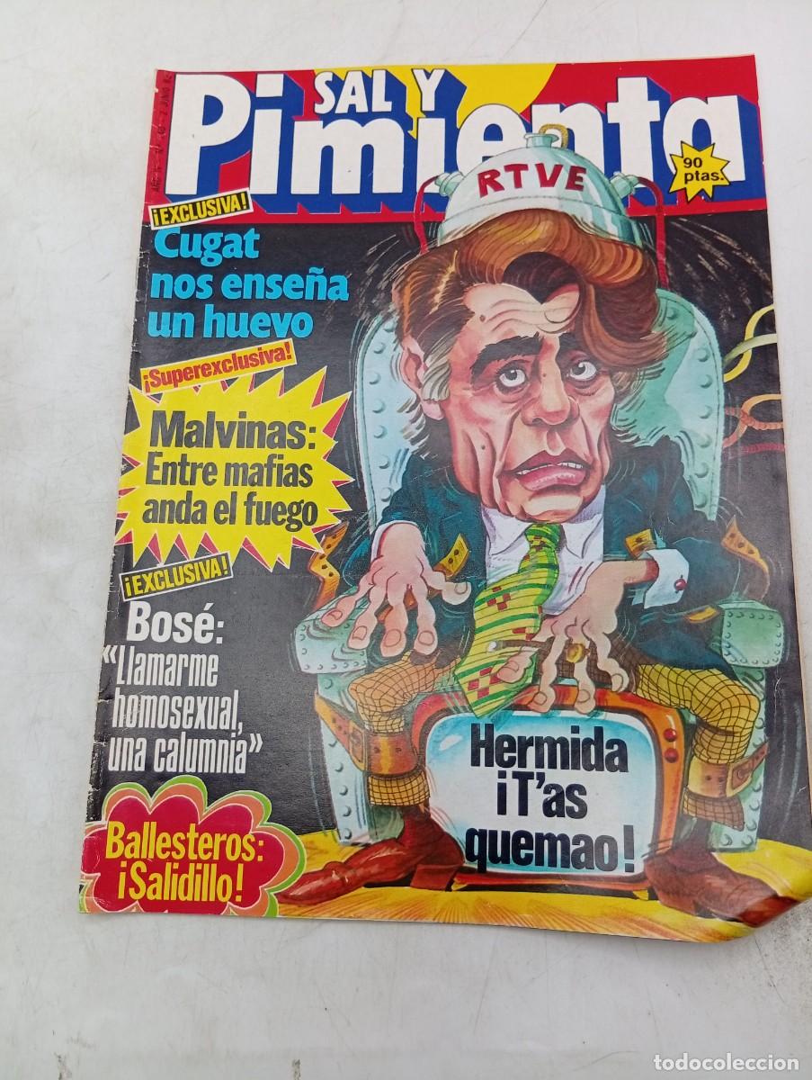 Coleccionismo de revistas y peri&oacute;dicos: REVISTA SAL Y PIMIENTA. N&ordm; 140. A&Ntilde;O 1982. HERMIDA. BALLESTEROS. BOS&Eacute;.DOSSIER SECRETO,NEGOCIOS FUTBOL