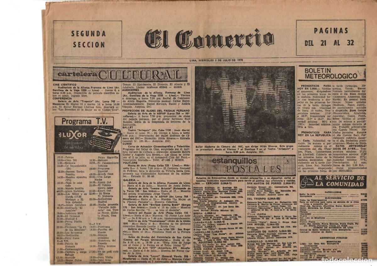 Coleccionismo de revistas y peri&oacute;dicos: LOTE 14 PERIODICOS Y REVISTAS VINTAGE EDICION PERU - precio 35 euros