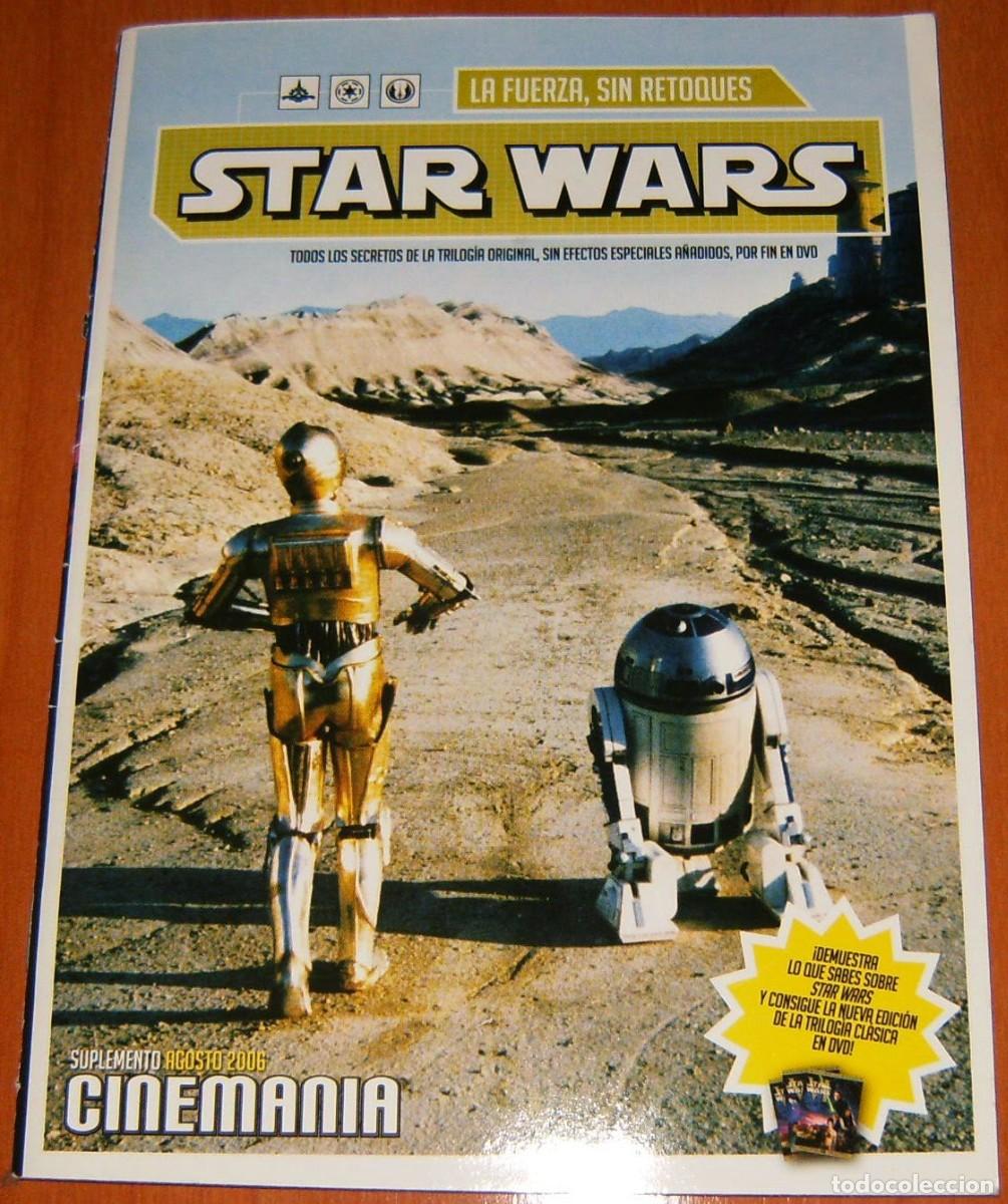 Coleccionismo de revistas y peri&oacute;dicos: STAR WARS SUPLEMENTO ESPECIAL de la revista Cineman&iacute;a CUADERNO-REVISTA