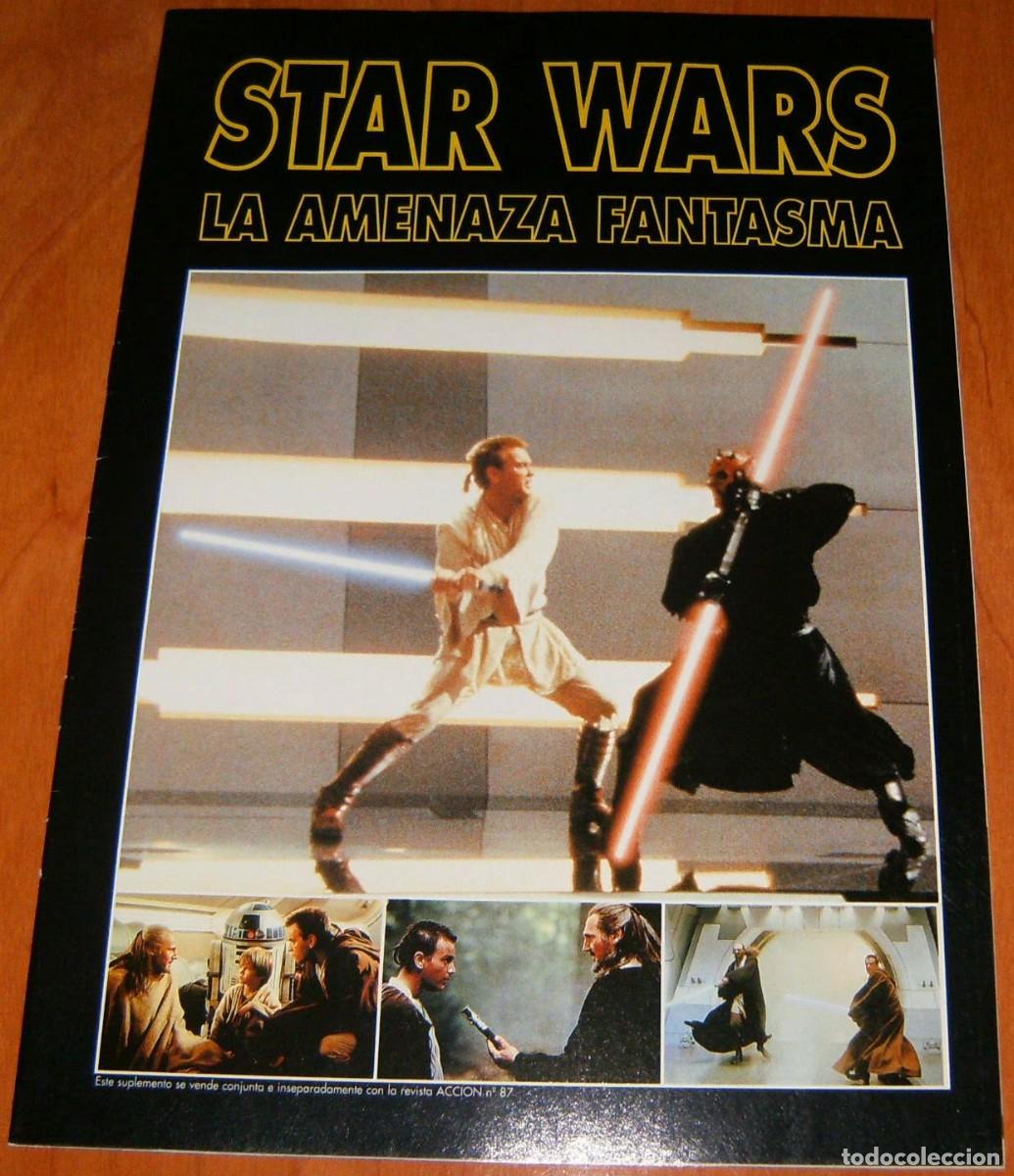 Coleccionismo de revistas y peri&oacute;dicos: STAR WARS Episodio I LA AMENAZA FANTASMA SUPLEMENTO ESPECIAL de la revista Acci&oacute;n CUADERNO-REVISTA