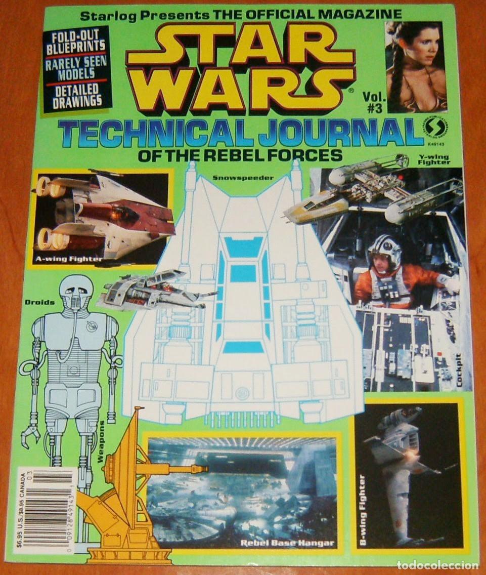 Coleccionismo de revistas y peri&oacute;dicos: TECHNICAL JOURNAL N&ordm; 03 THE REBEL FORCES Revista especial de Starlog, sobre Naves (En Ingl&eacute;s)