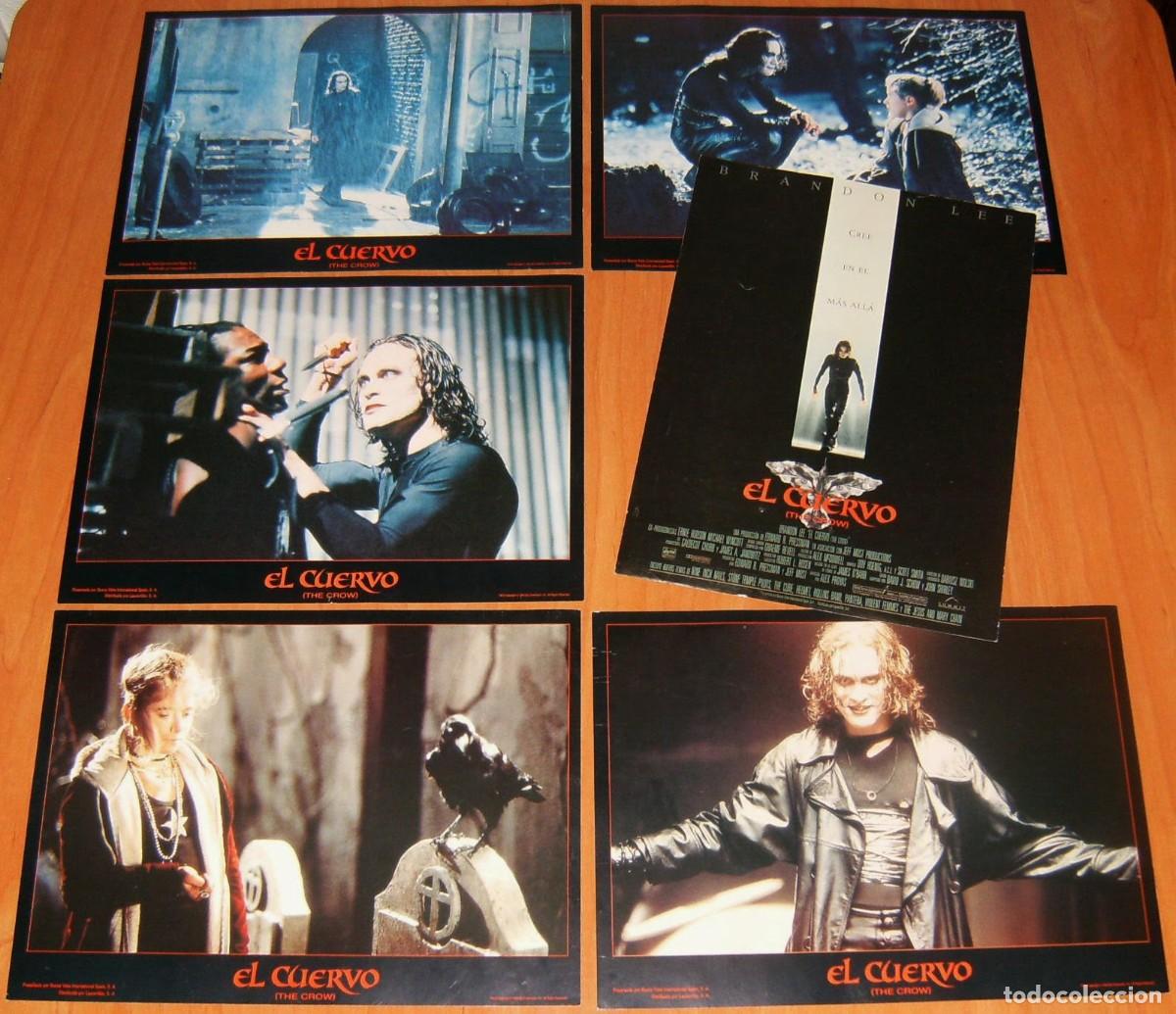 Coleccionismo de revistas y peri&oacute;dicos: THE CROW - EL CUERVO . Set de 12 fotos de cartelera de cine . COMPLETA