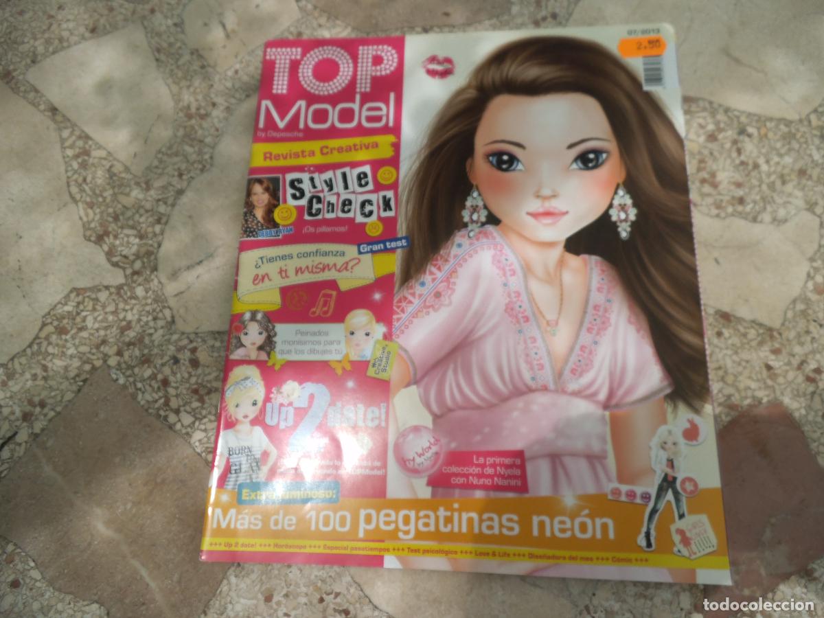 Coleccionismo de revistas y peri&oacute;dicos: TOP MODEL REVISTA CREATIVA 07/2013. MAS DE 100 PEGATINAS NE&Oacute;N. POSTER DESPLEGABLE. STYLE CHECK