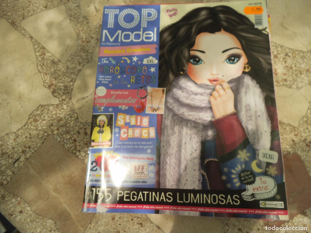 Coleccionismo de revistas y peri&oacute;dicos: TOP MODEL REVISTA CREATIVA 01/2016. 155 PEGATINAS LUMINOSAS. DISE&Ntilde;A TUS COMPLEMENTOS. POSTER DESPL
