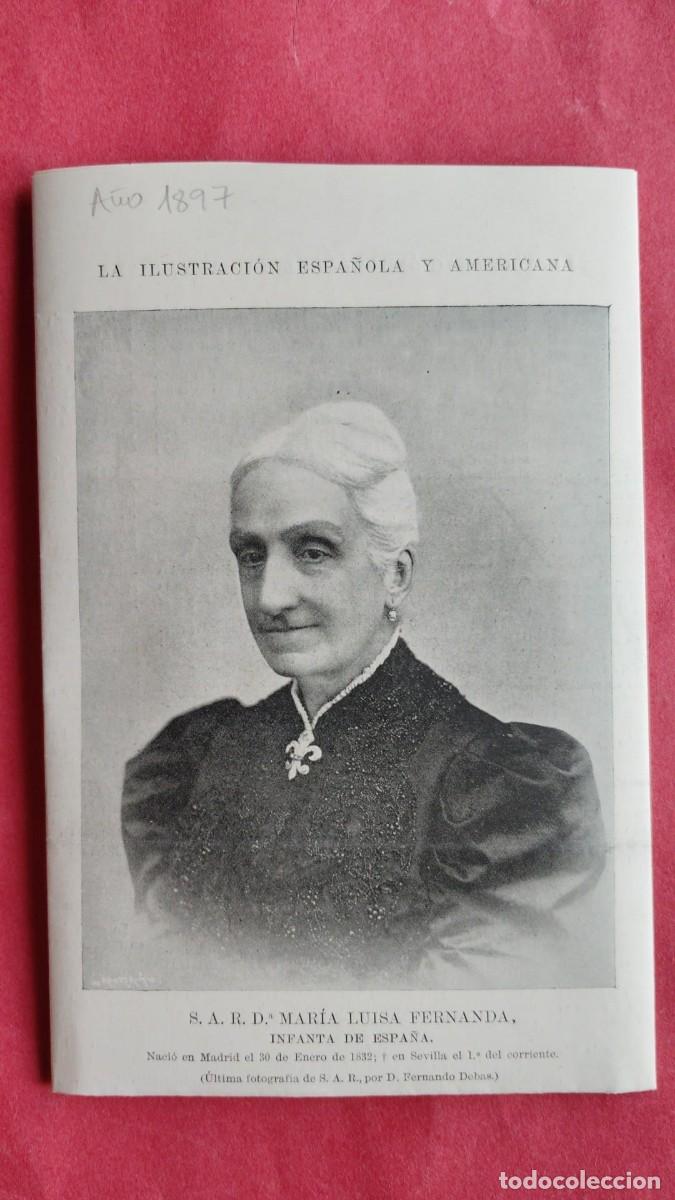 Coleccionismo de revistas y peri&oacute;dicos: MARIA LUISA FERNANDA.-INFANTA DE ESPA&Ntilde;A.-FERNANDO DEBAS.-FOTOGRAFO.-LA ILUSTRACION.-A&Ntilde;O 1897.