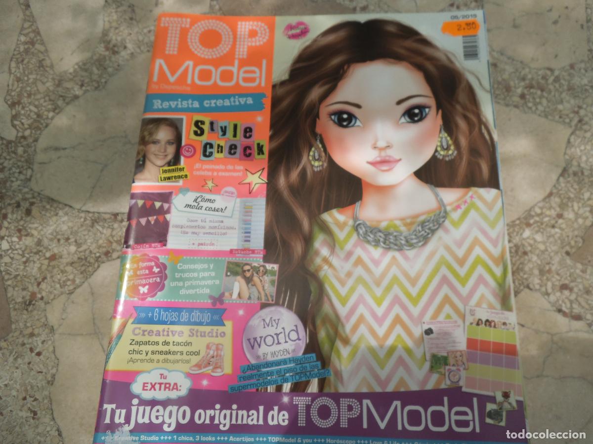 Coleccionismo de revistas y peri&oacute;dicos: TOP MODEL REVISTA CREATIVA 05/2015. 6 HOJAS DE DIBUJO. JENNIFER LAWRENCE. ZAPATOS DE TACON. JUEGO OR