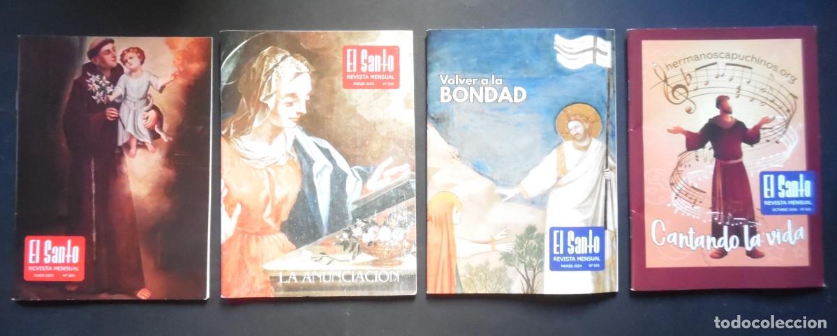 Coleccionismo de revistas y peri&oacute;dicos: El Santo, revista Orden Capuchinos, n&ordm; 886, junio 2021, 905, marzo 2023, 916, marzo 2024 y 922, oct.