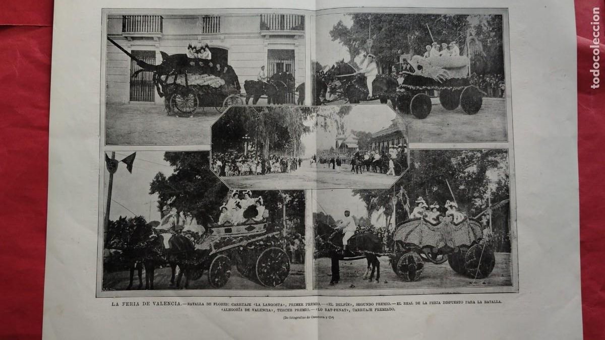 Coleccionismo de revistas y peri&oacute;dicos: LA FERIA DE VALENCIA.-BATALLA DE FLORES.-CASANOVA Y CIA.-FOTOGRAFOS.-LA ILUSTRACION.-A&Ntilde;O 1901.