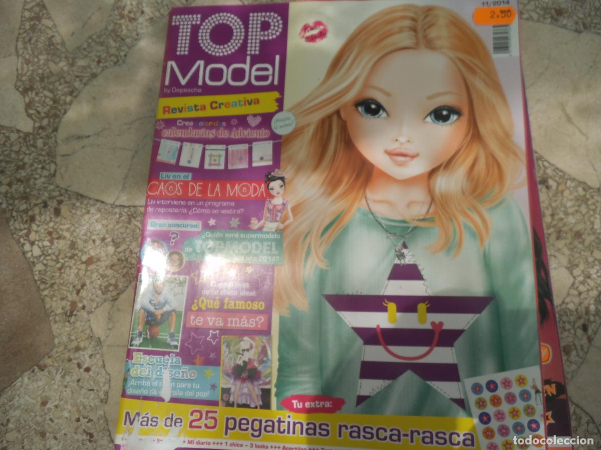 Sammeln von Zeitschriften und Zeitungen: TOP MODEL REVISTA CREATIVA 11/2014. MAS DE 25 PEGATINAS RASCA-RASCA. CREA CALENDARIOS DE ADVIENTO