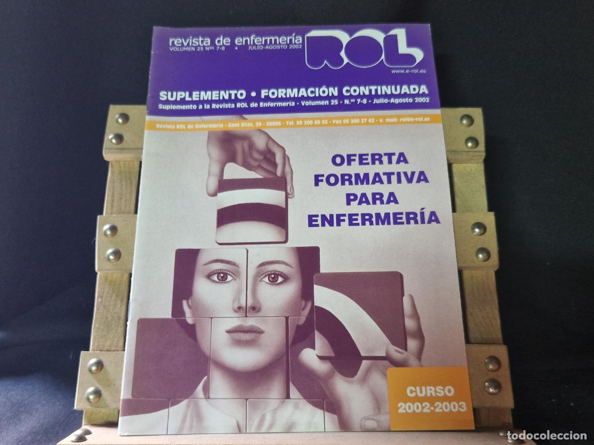 Coleccionismo de revistas y peri&oacute;dicos: REVISTA DE ENFERMERIA. SUPLEMENTO. FORMACION CONTINUADA. JULIO- AGOSTO 2002