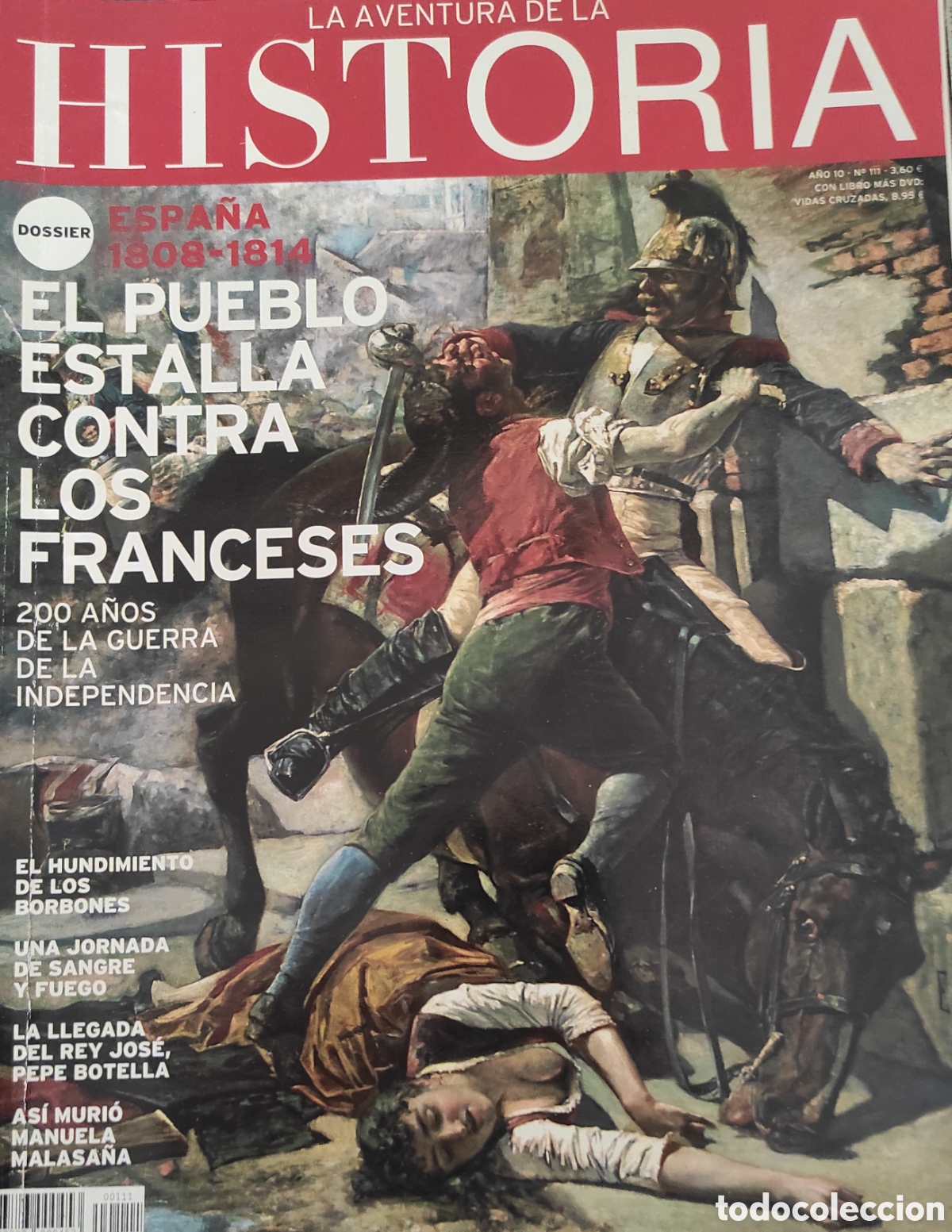 Coleccionismo de revistas y peri&oacute;dicos: El pueblo estalla contra los franceses.