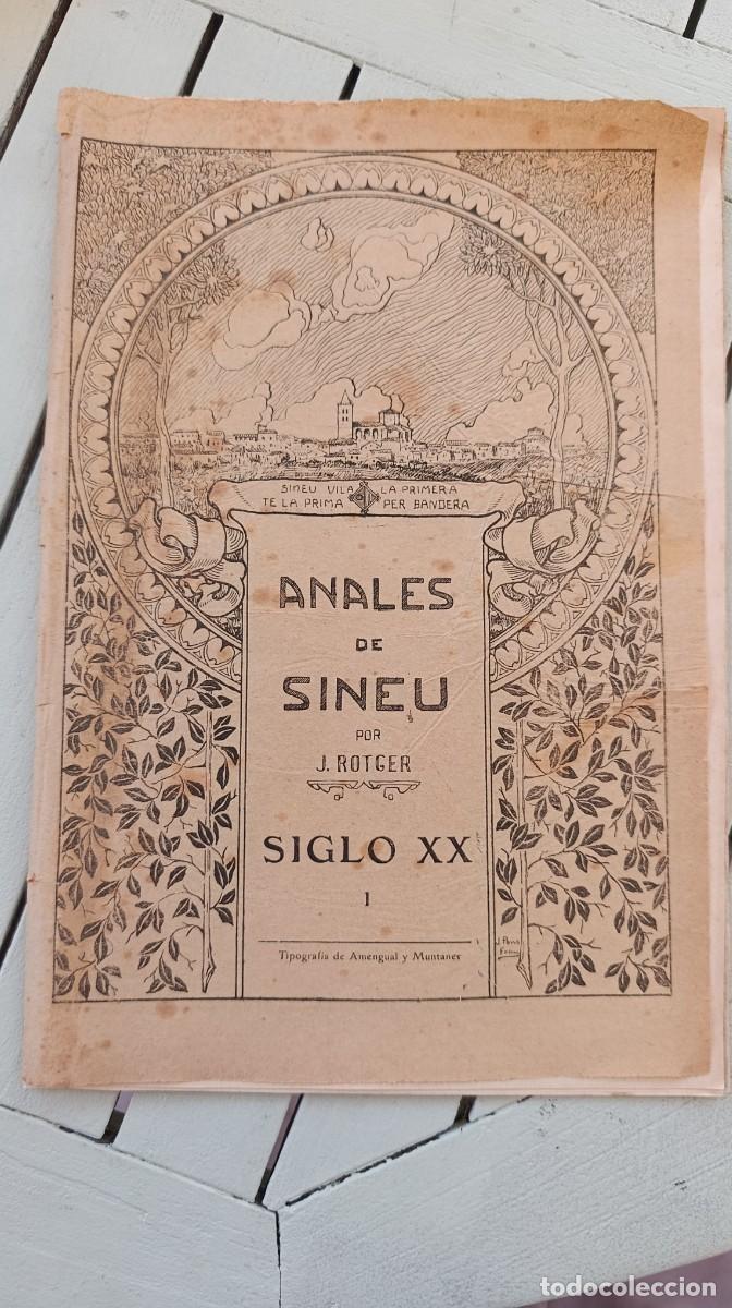 Coleccionismo de revistas y peri&oacute;dicos: ANALES DE SINEU. J. ROTGER. AMENGUAL Y MUNTANER. N&Uacute;MERO 1. MALLORCA, 1901