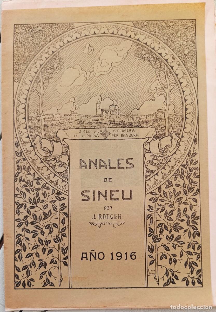 Coleccionismo de revistas y peri&oacute;dicos: ANALES DE SINEU. J. ROTGER. A&Ntilde;O 1916. AMENGUAL Y MUNTANER. PALMA DE MALLORCA.