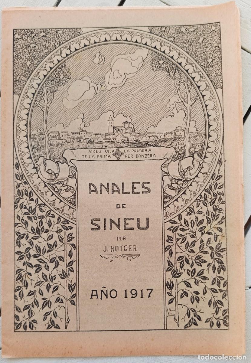 Coleccionismo de revistas y peri&oacute;dicos: ANALES DE SINEU. J. ROTGER. AMENGUAL Y MUNTANER. PALMA DE MALLORCA.