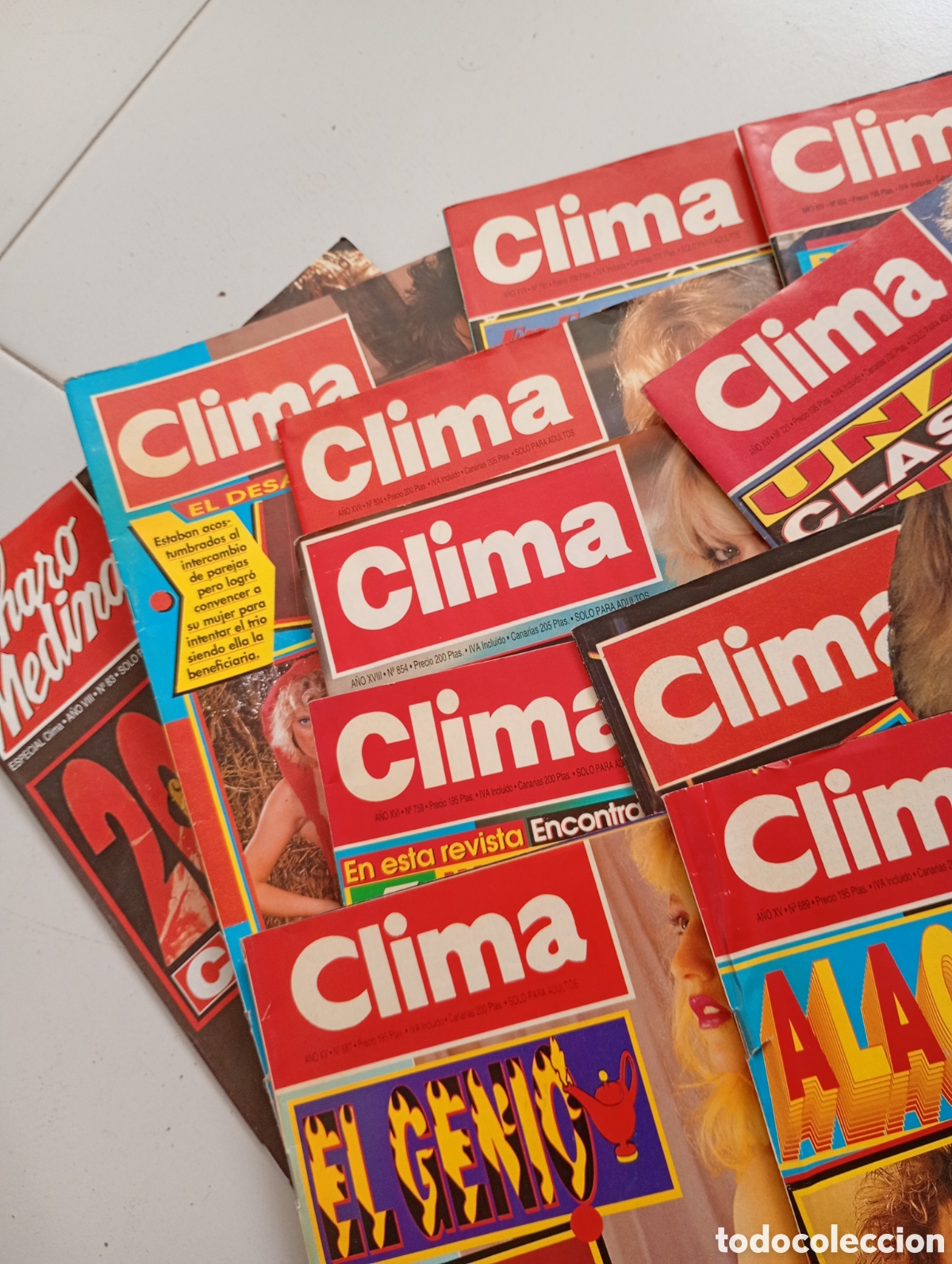Coleccionismo de revistas y peri&oacute;dicos: Revistas CLIMA, 9 unidades