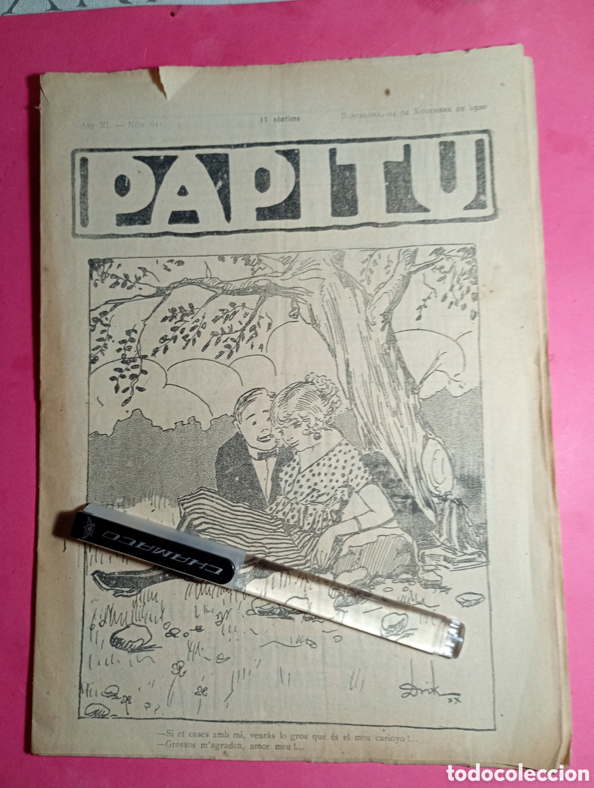 Collezionismo di Riviste e Giornali: ''PAPITU'' N&ordm;&iquest;? A&Ntilde;O 1920 PORTADA DRIK
