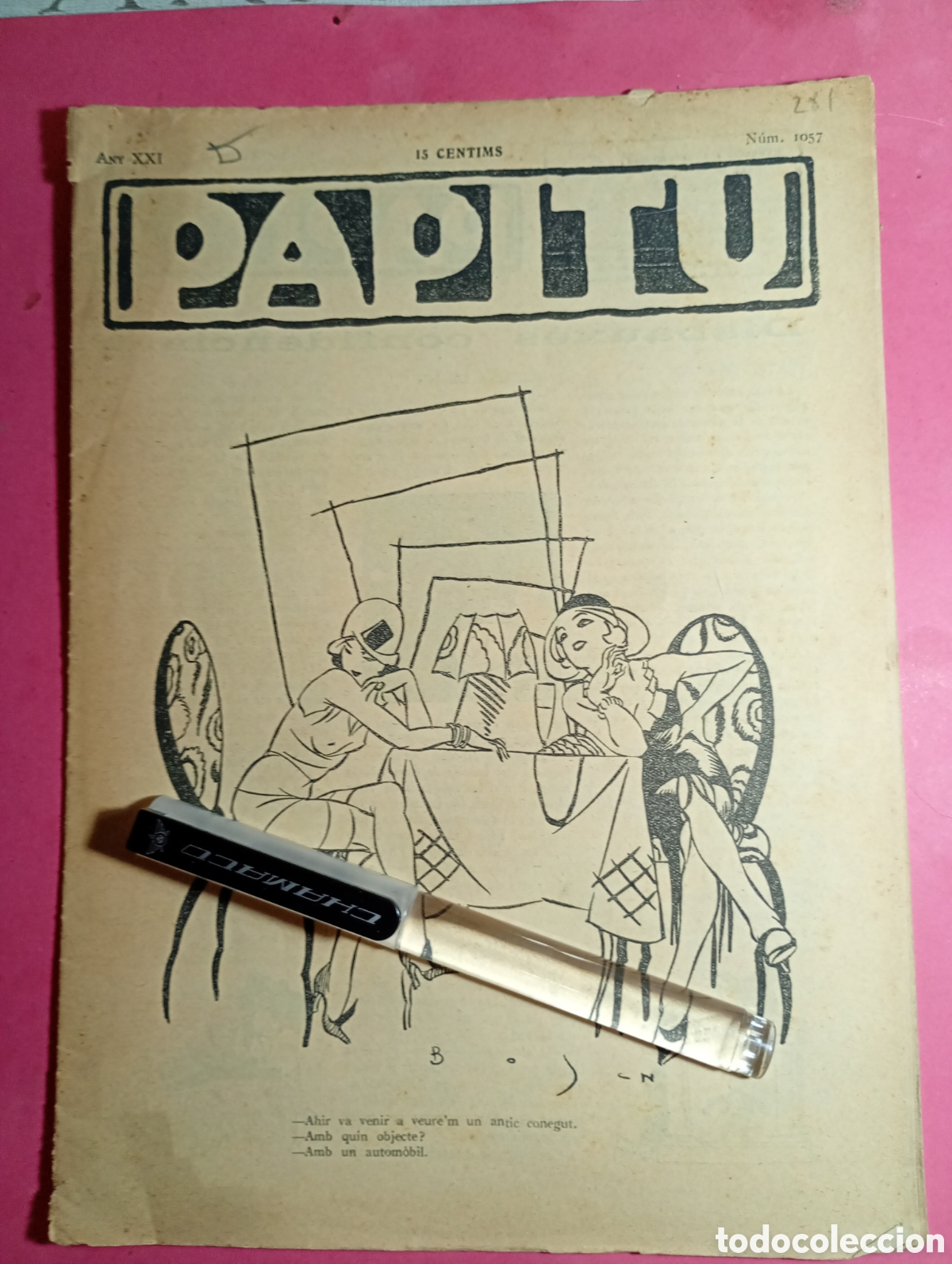Coleccionismo de revistas y peri&oacute;dicos: ''PAPITU'' N&ordm;1057 ABY 1929 PORTADA B &ordm; ) -N Rom&agrave; Bonet i Sintes (1886-1967),