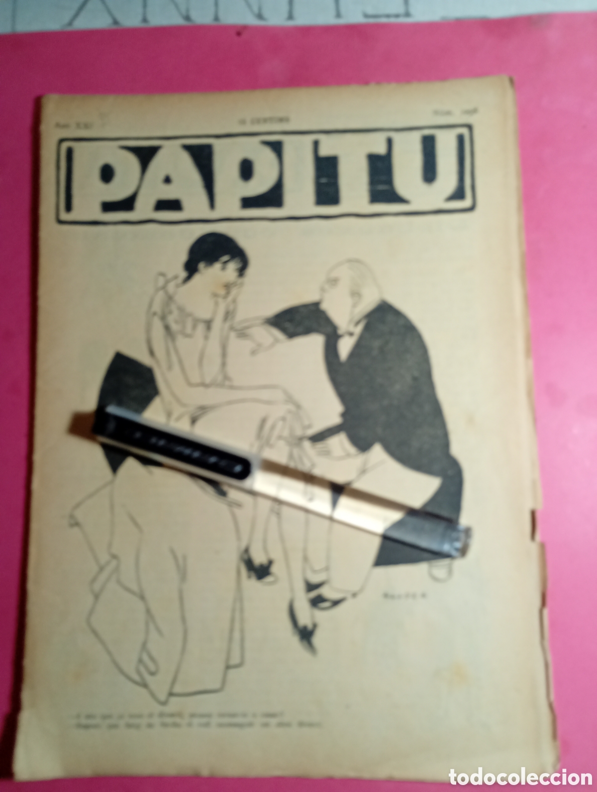 Collezionismo di Riviste e Giornali: ''PAPITU'' N&ordm; 1058 AnY 1929 PORTADA ALORZA