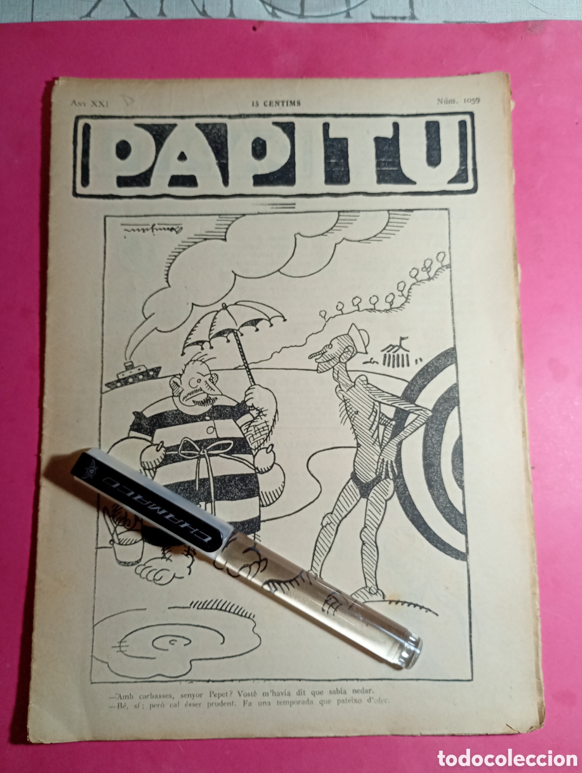 Collezionismo di Riviste e Giornali: ''PAPITU'' N&ordm; 1059 AnY 1929 PORTADA DOMINGUEZ / TRASERA ALORZA