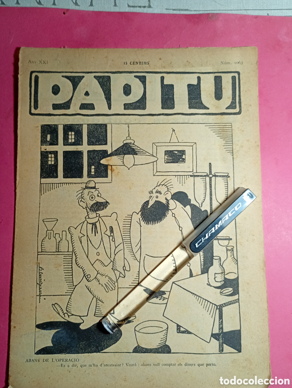 Coleccionismo de revistas y peri&oacute;dicos: ''PAPITU'' N&ordm; 1063 AnY 1929 PORTADA &iquest;DOMINGUEZ? / TRASERA ALORZA