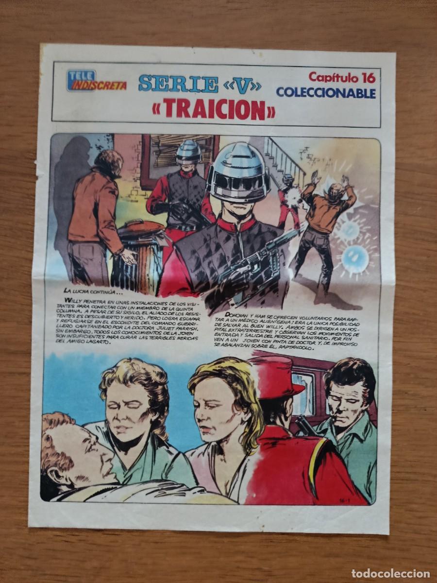 Coleccionismo de revistas y peri&oacute;dicos: Coleccionable a&ntilde;os 80 serie v comic - los visitantes - teleindiscreta tele indiscreta capitulo 16