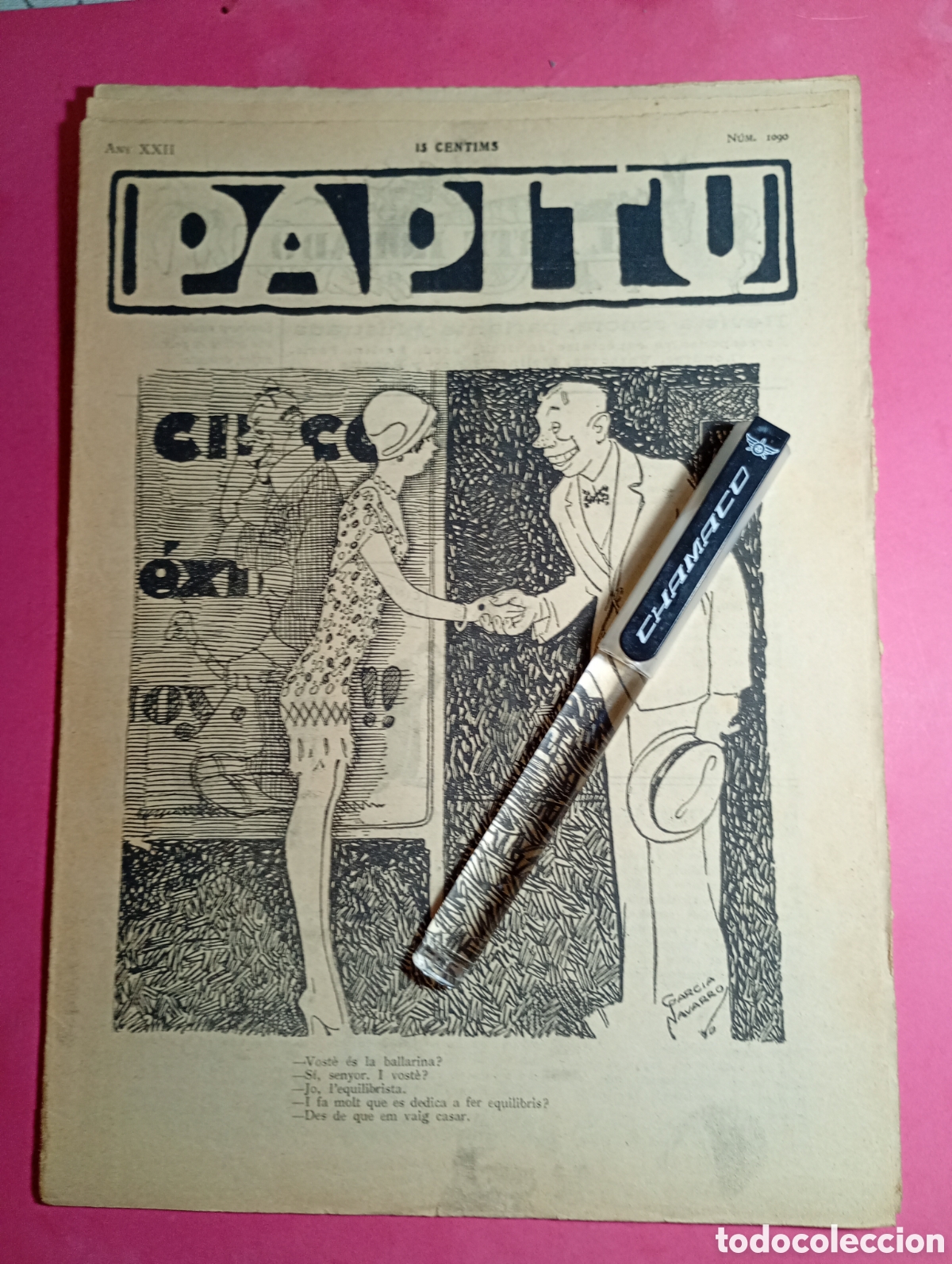 Collection Magazines and Newspapers: ''PAPITU'' N&ordm; 1090 AnY 1930 PORTADA GARC&Iacute;A NAVARRO