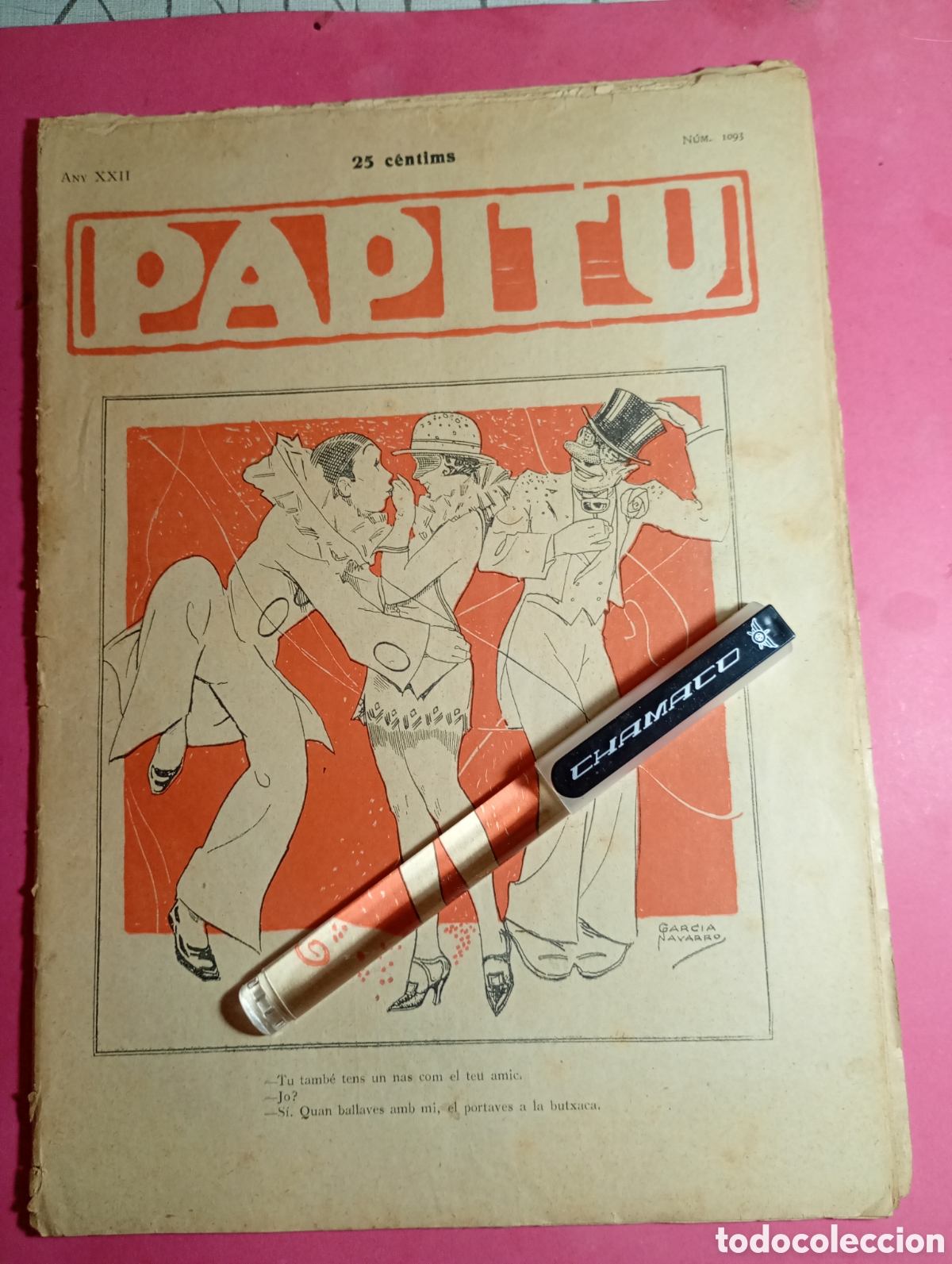 Colecionismo de Revistas e Jornais: ''PAPITU'' N&ordm; 1093 AnY 1930 PORTADA GARC&Iacute;A NAVARRO
