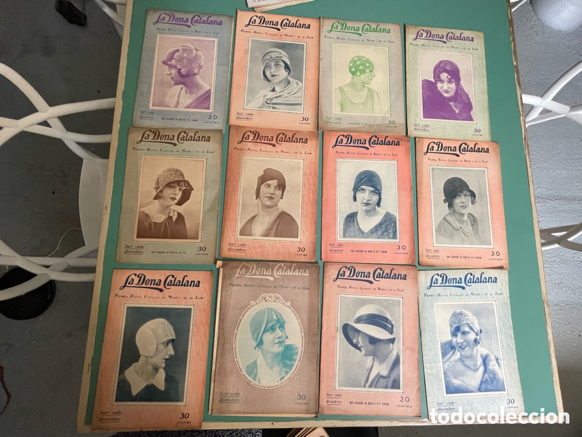 Colecionismo de Revistas e Jornais: LOTE 16 REVISTAS MODA ANTIGUA LA DONA CATALANA.