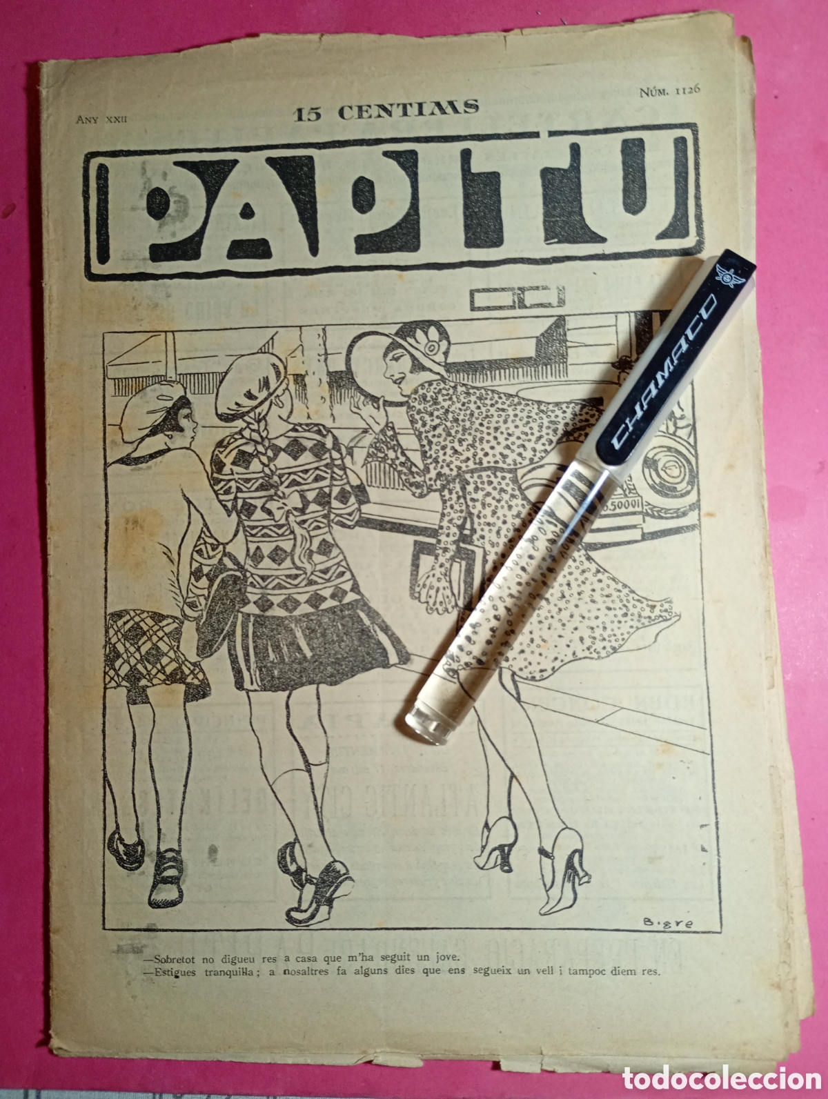 Colecionismo de Revistas e Jornais: ''PAPITU'' N&ordm; 1126 AnY 1930 PORTADA BIGRE