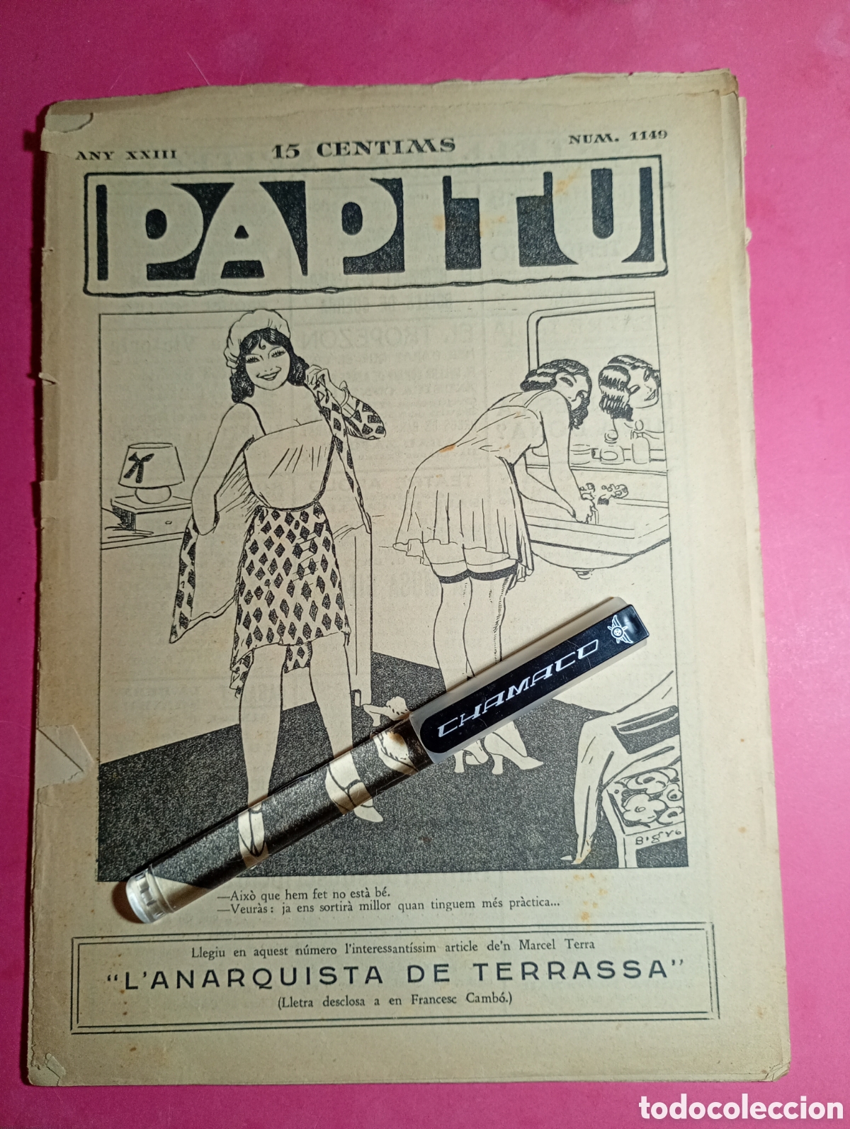 Sammeln von Zeitschriften und Zeitungen: ''PAPITU'' N&ordm; 1149 AnY 1931 PORTADA BIGRE