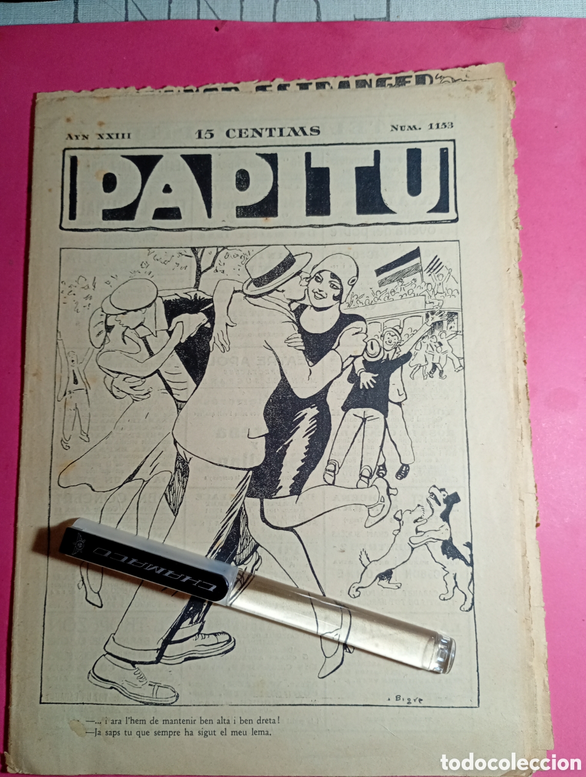 Sammeln von Zeitschriften und Zeitungen: ''PAPITU'' N&ordm; 1153 AnY 1931 PORTADA BIGRE
