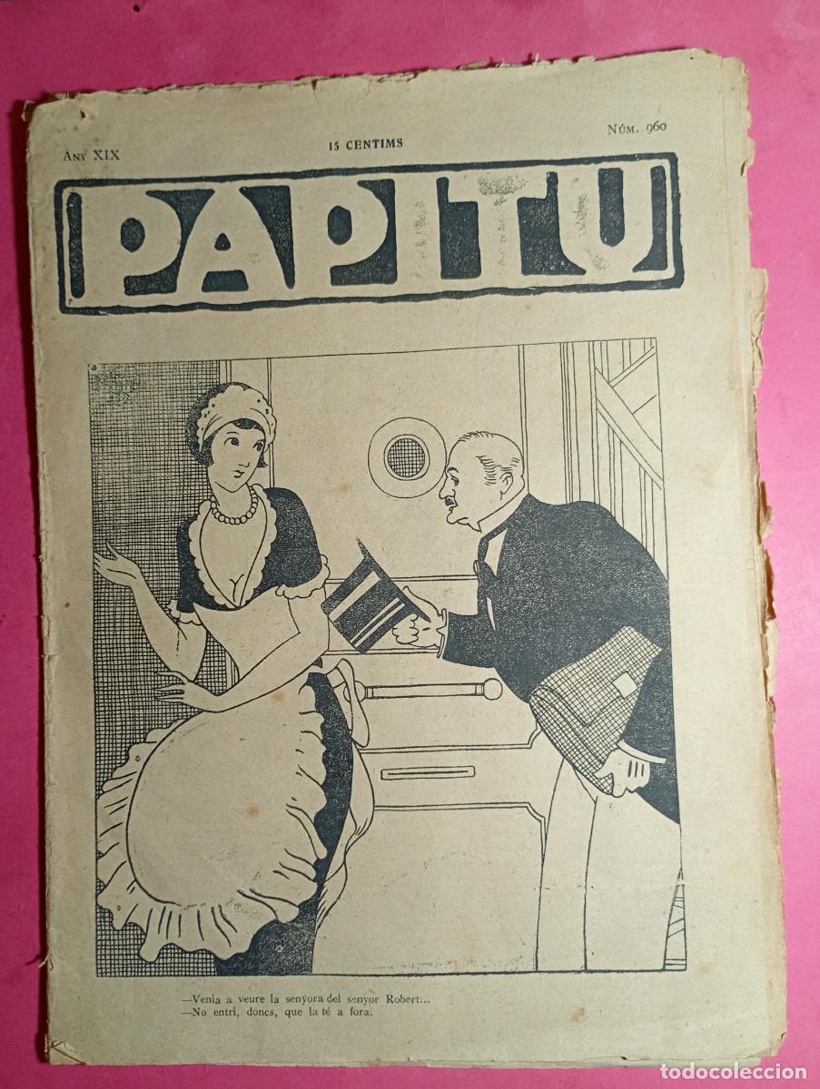 Sammeln von Zeitschriften und Zeitungen: ''PAPITU'' N&ordm; 960 AnY 1927 PORTADA &iquest;Miquel Sol&eacute; i Bosch (Sol&eacute;)?.