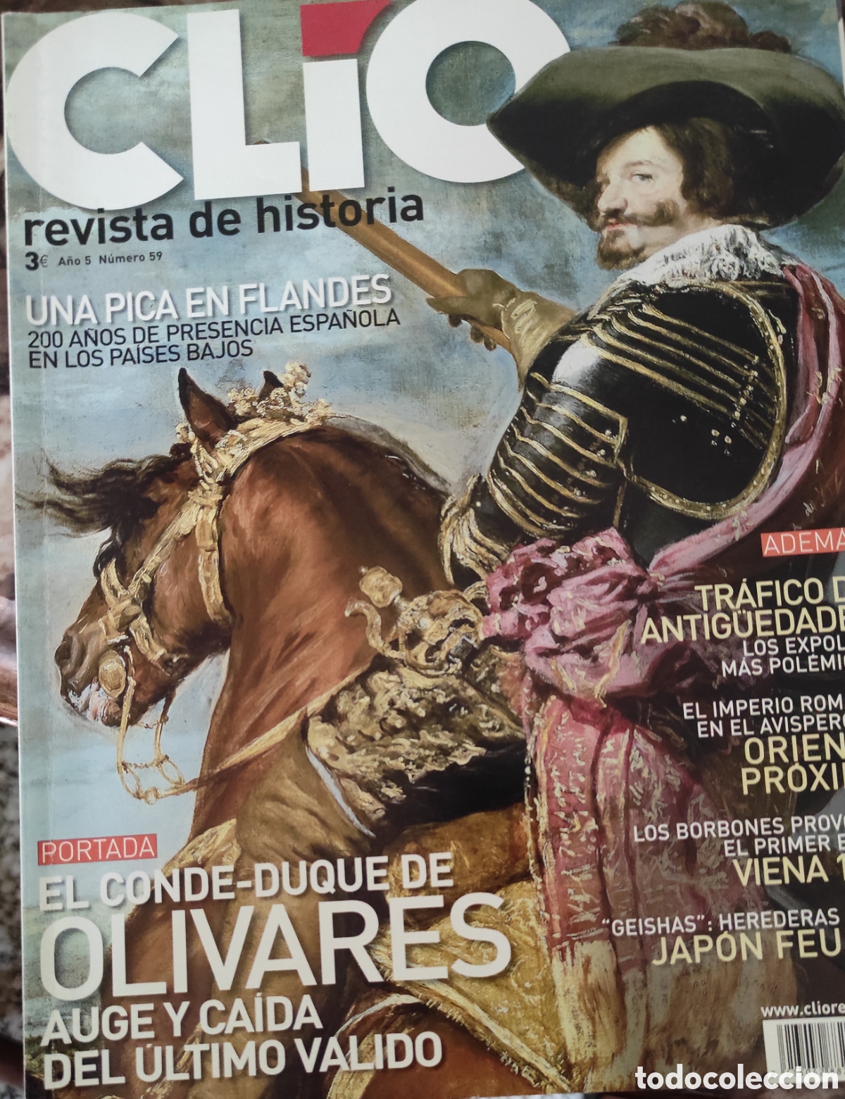 Coleccionismo de revistas y peri&oacute;dicos: Conde Duque de Olivares. Clio