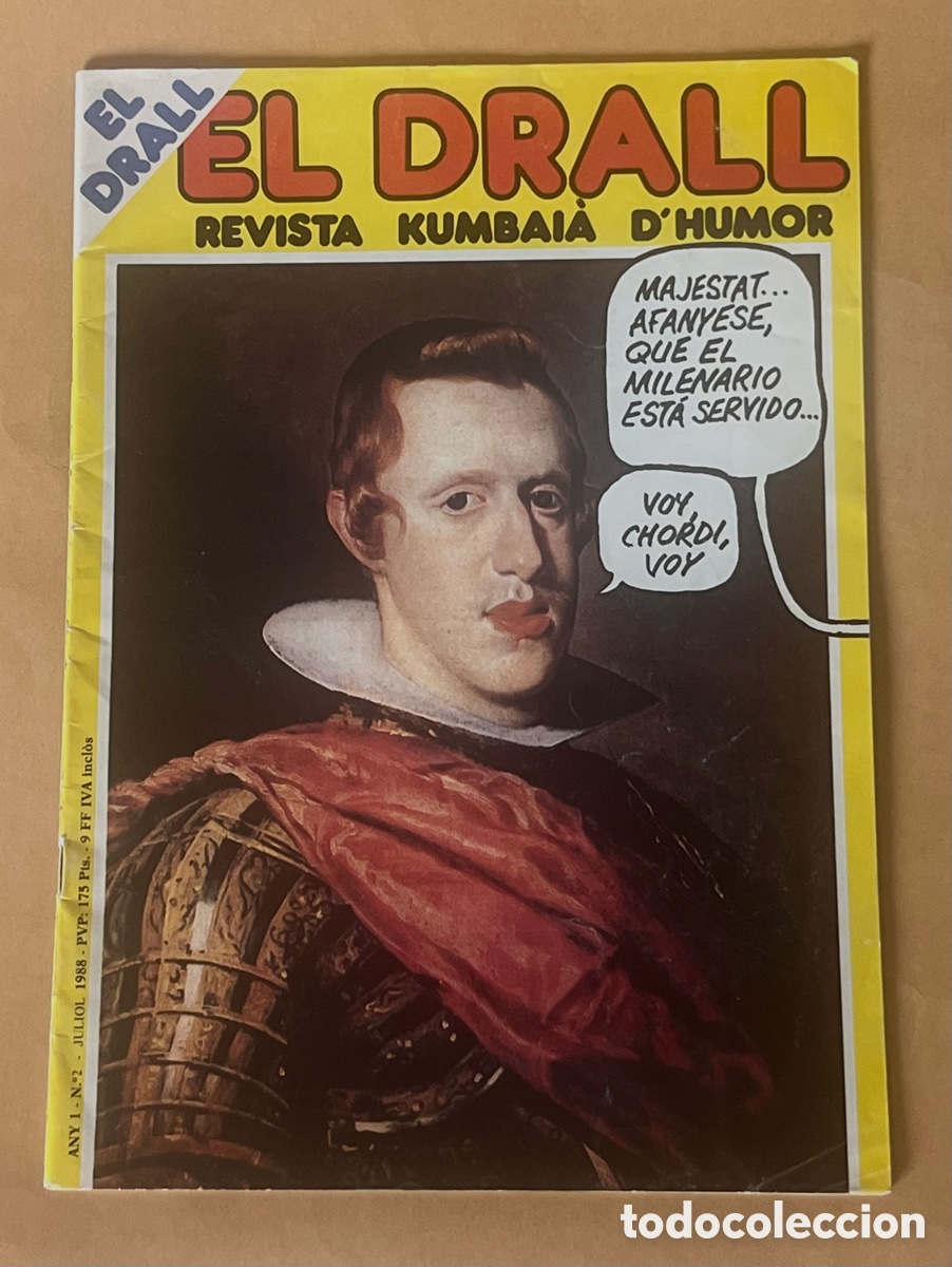 Coleccionismo de revistas y peri&oacute;dicos: EL DRALL - REVISTA KUMBAI&Agrave; D'HUMOR ANY 1 N&ordm;2 .- JULIOL 1988