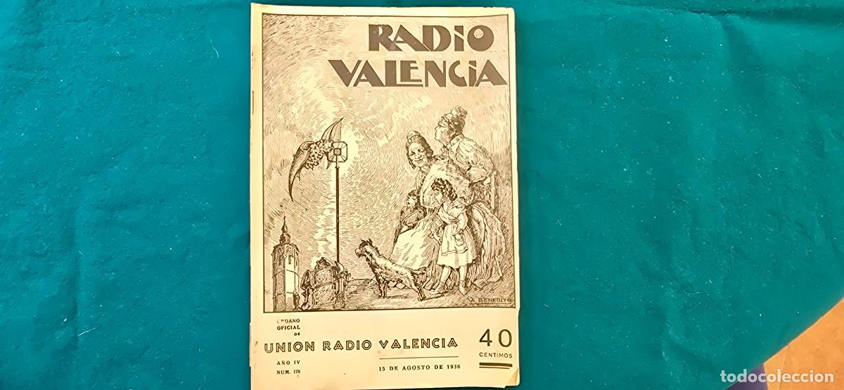 Coleccionismo de revistas y peri&oacute;dicos: REVISTA RADIO VALENCIA - NUM- 170 (1936)