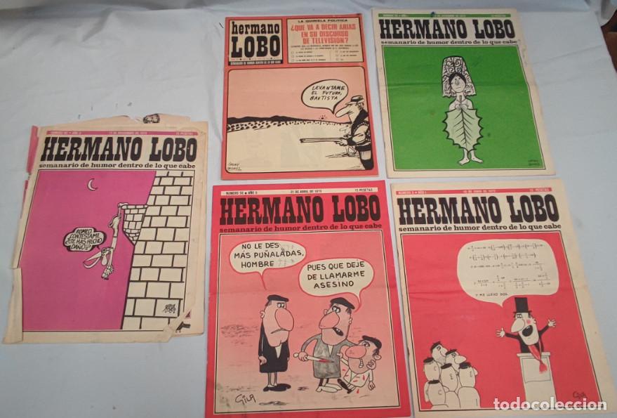 Coleccionismo de revistas y peri&oacute;dicos: LOTE DE 5 REVISTAS HERMANO LOBO 1972 73 76